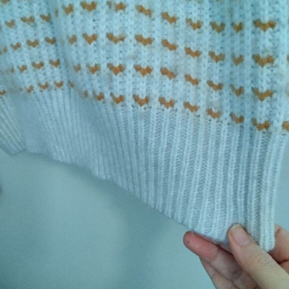 Madewell Barfield sweater color heather Blizzard size L - Picture 5 of 7